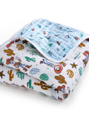 Aden + Anais White Cotton Muslin Blanket