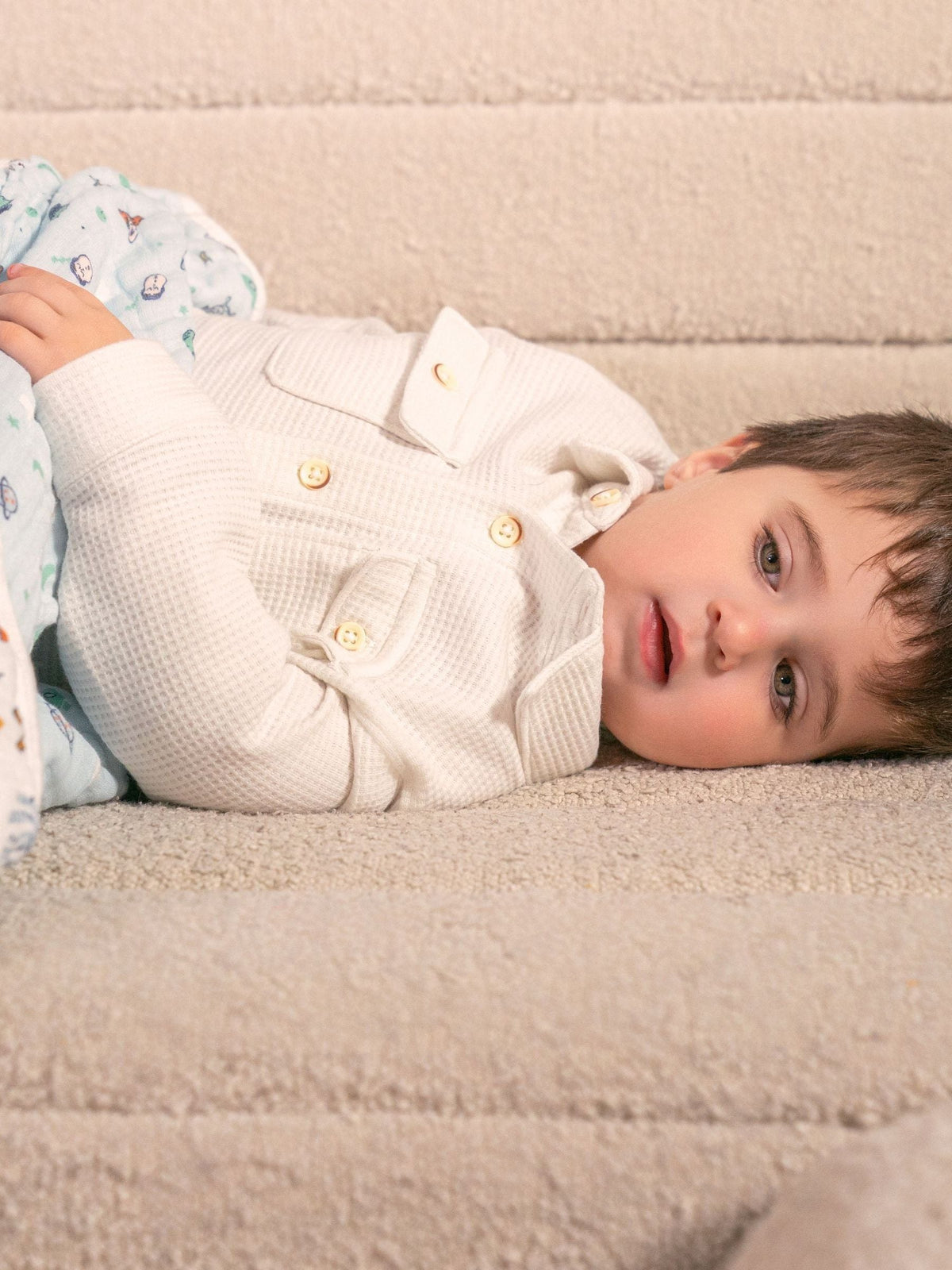 Aden + Anais White Cotton Muslin Blanket
