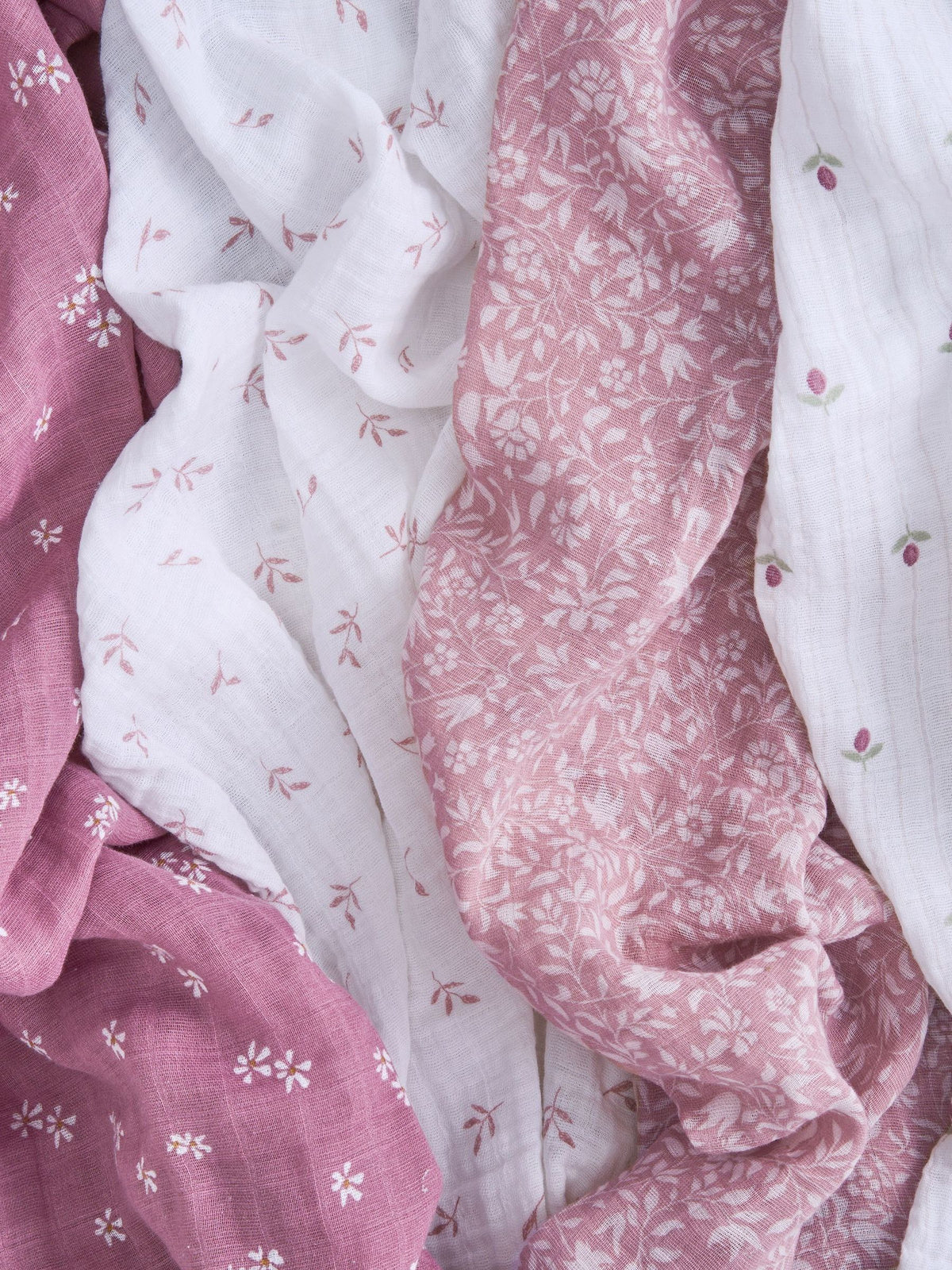 Aden + Anais White Muslin Blanket 4 Pack
