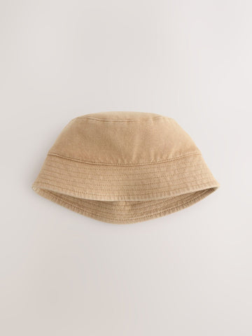 Sand 100% Cotton Baby Bucket Hat (0mths-2yrs)