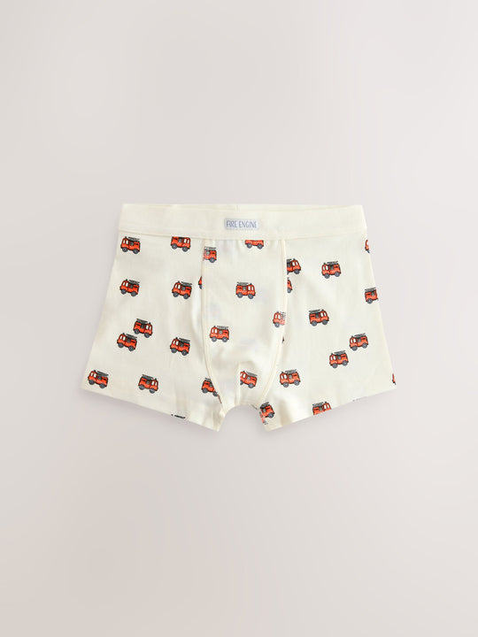 Red/Blue Emergency Vehicles Boxers 7 Pack (2-10yrs)