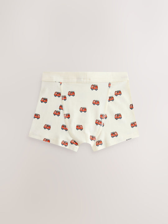 Red/Blue Emergency Vehicles Boxers 7 Pack (2-10yrs)