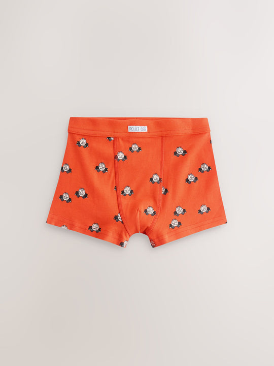 Red/Blue Emergency Vehicles Boxers 7 Pack (2-10yrs)
