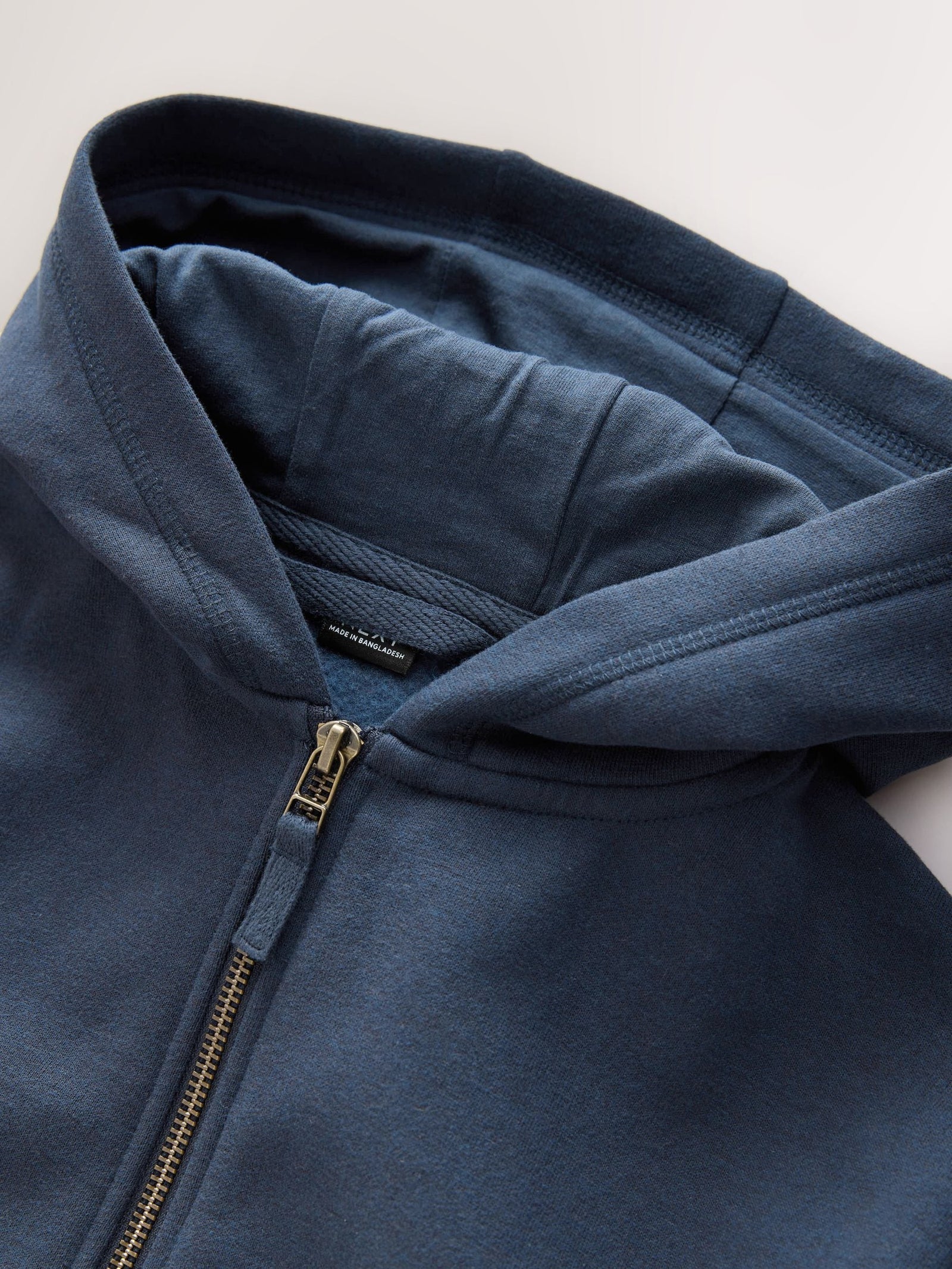 Navy Cotton Rich Zip Through Sports Hoodie (3-16yrs)
