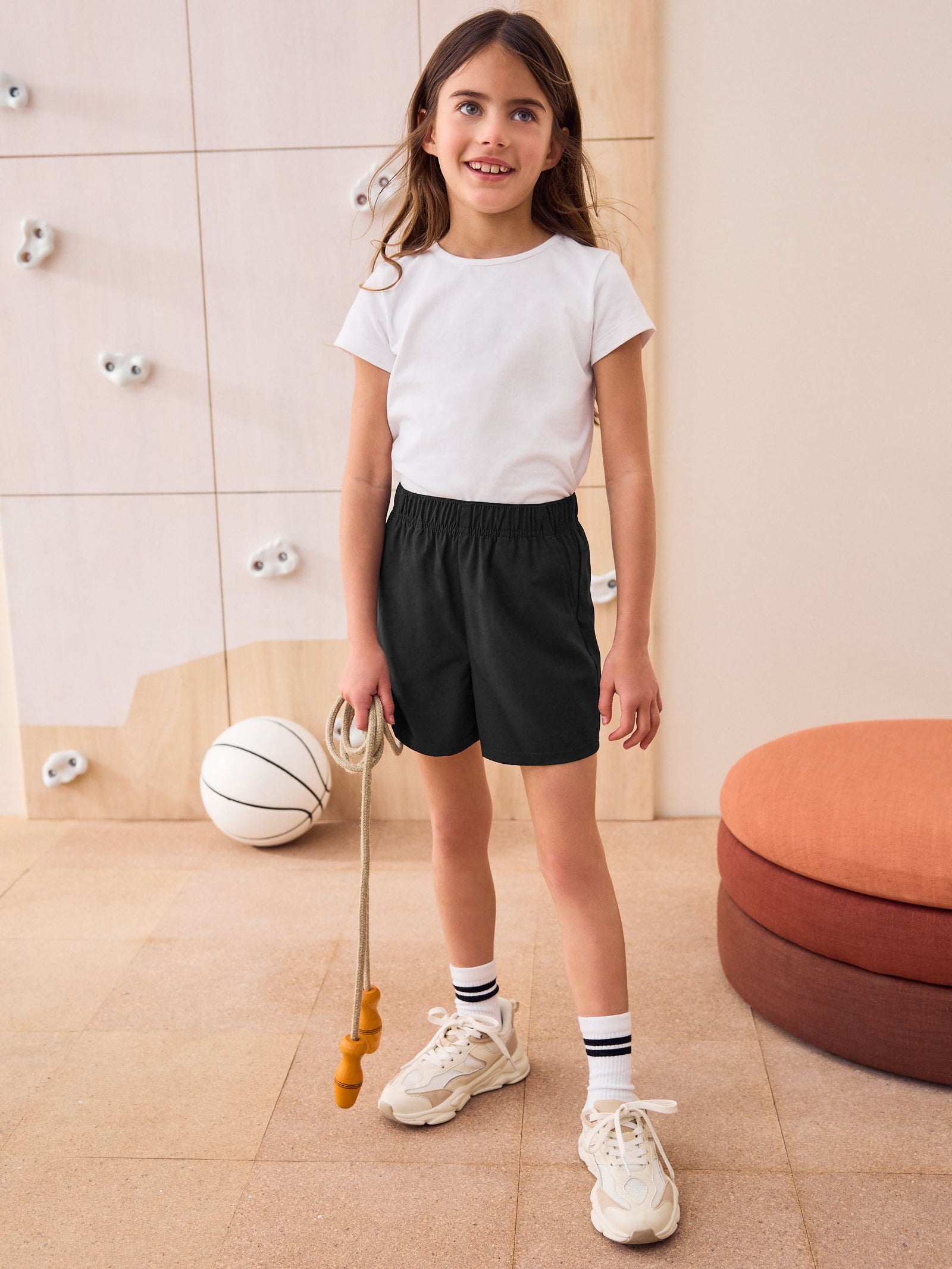 Black PE Sports Shorts (3-16yrs)