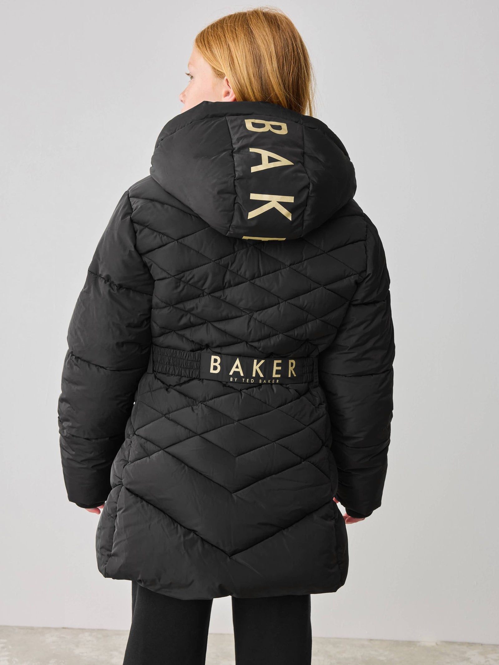 Baker by Ted Baker Shower Resistant Midweight Belted Padded Coat