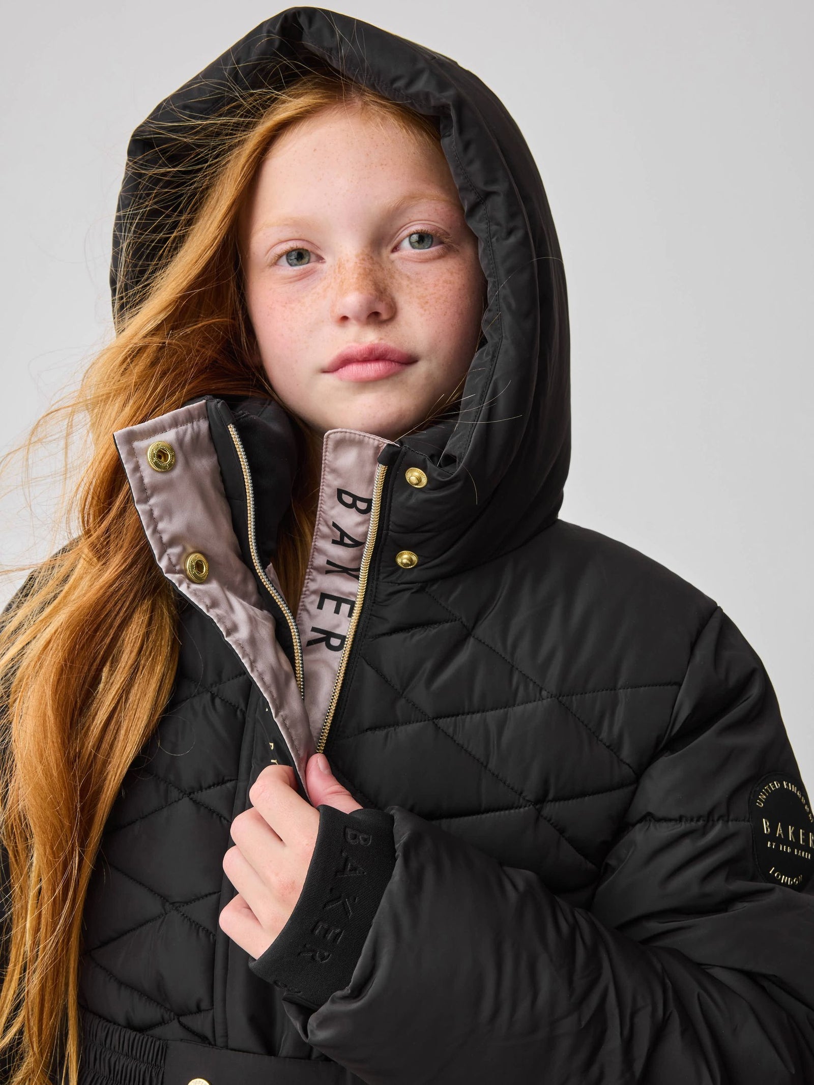 Baker by Ted Baker Shower Resistant Midweight Belted Padded Coat