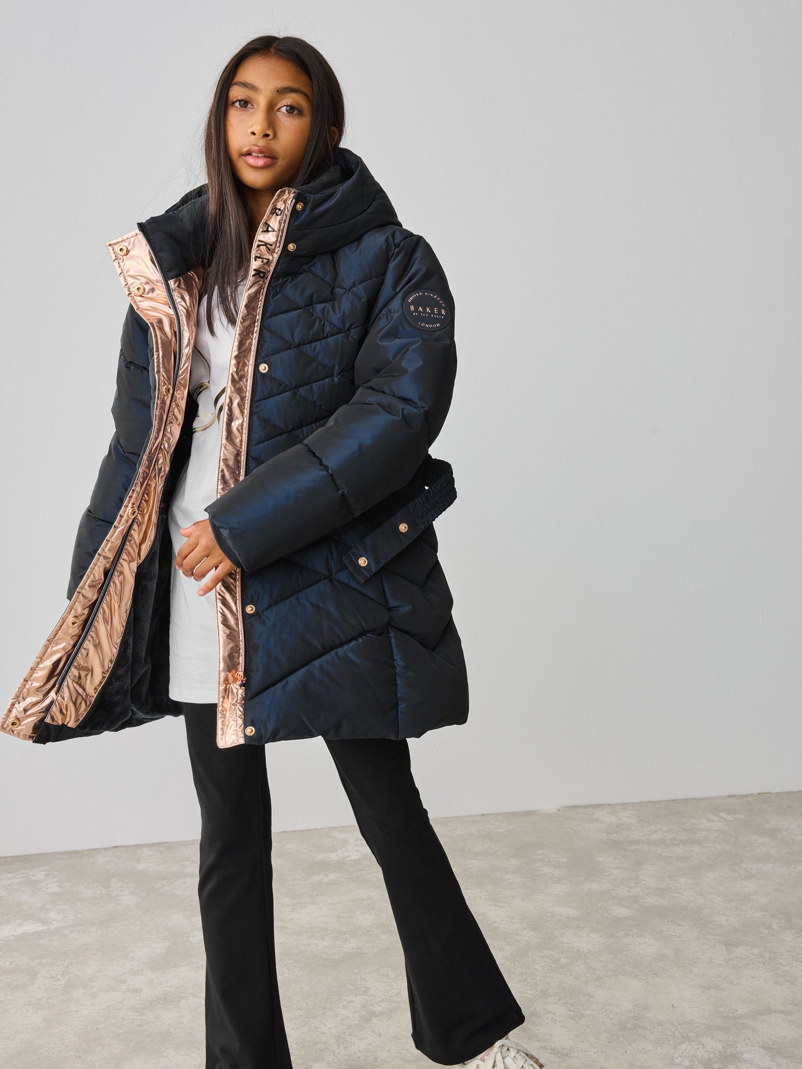 Baker by Ted Baker Shower Resistant Midweight Belted Padded Coat