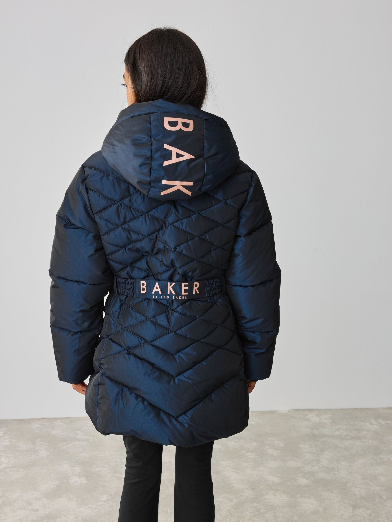 Baker by Ted Baker Shower Resistant Midweight Belted Padded Coat