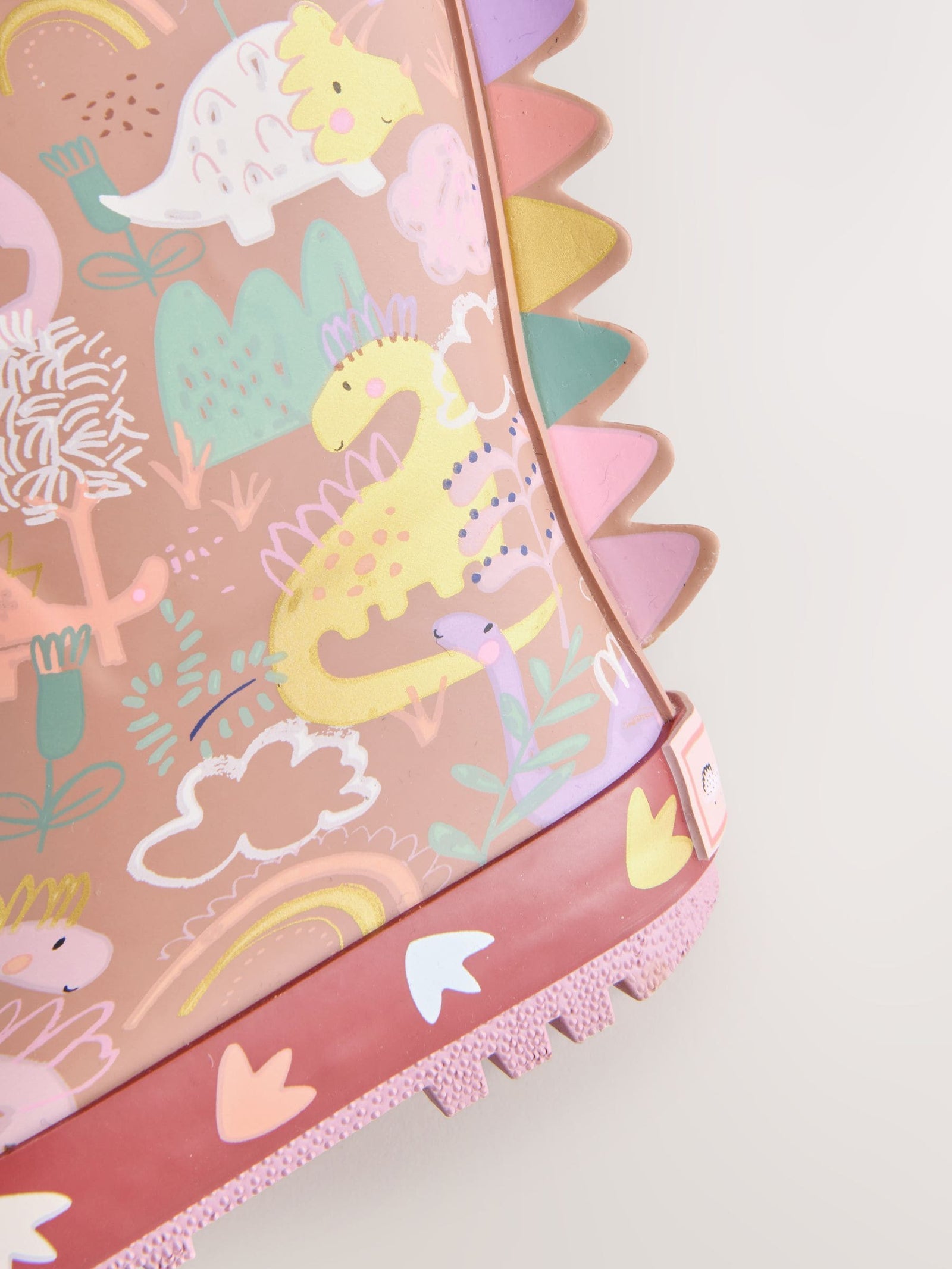 Neutral Dino Handle Wellies