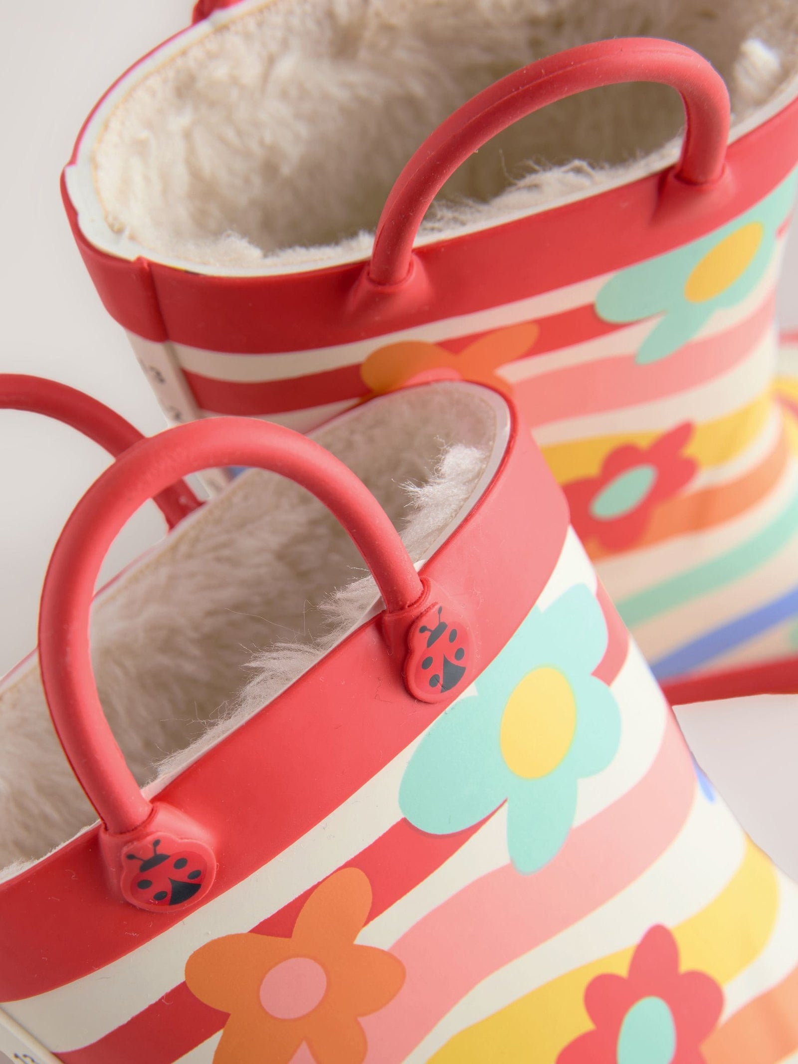 Multi Rainbow Handle Wellies
