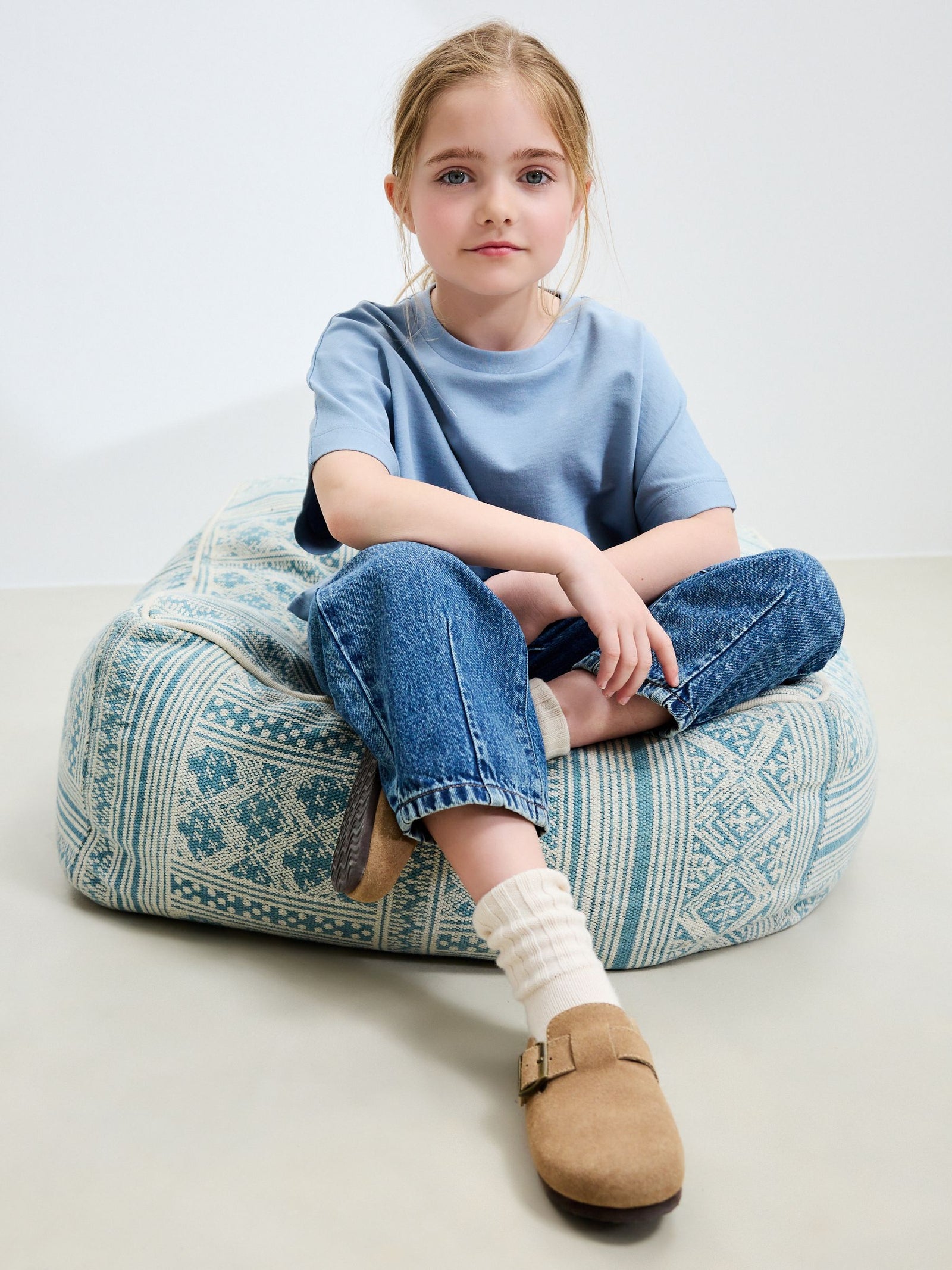 Mid Blue Denim Barrel Jeans (3-16yrs)