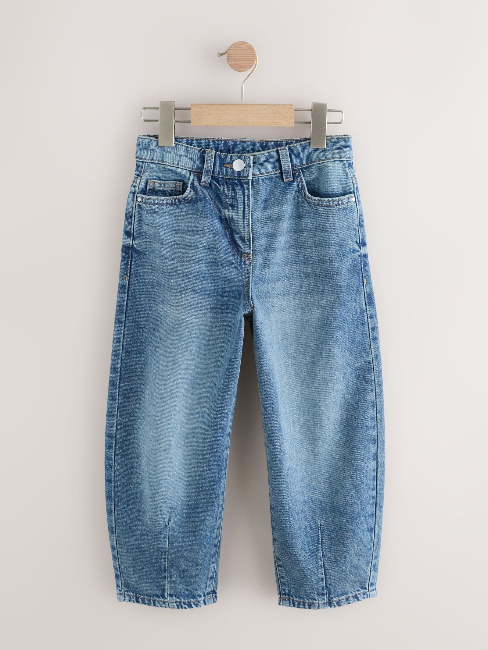 Mid Blue Denim Barrel Jeans (3-16yrs)