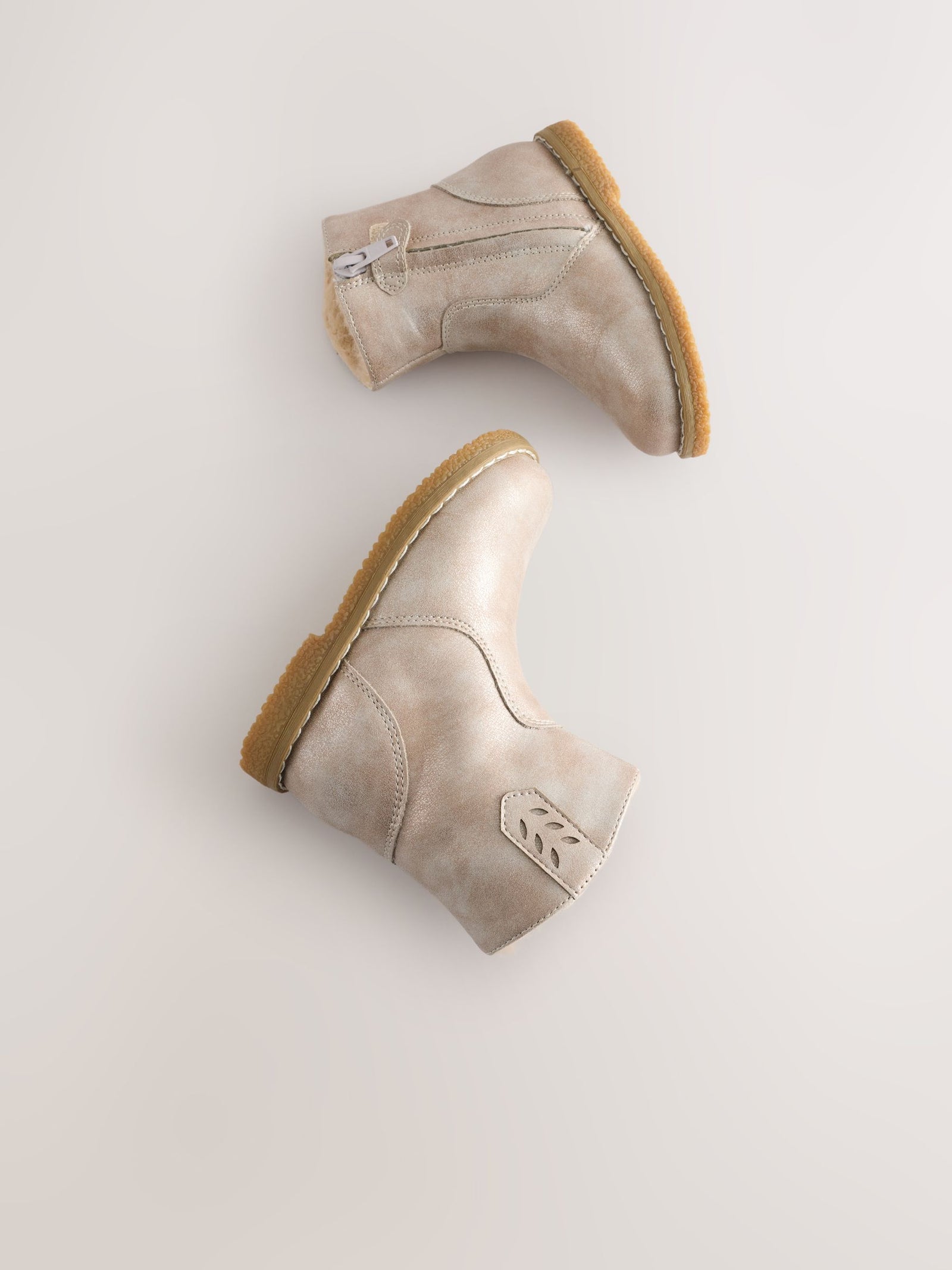 Silver Ankle Western Boots