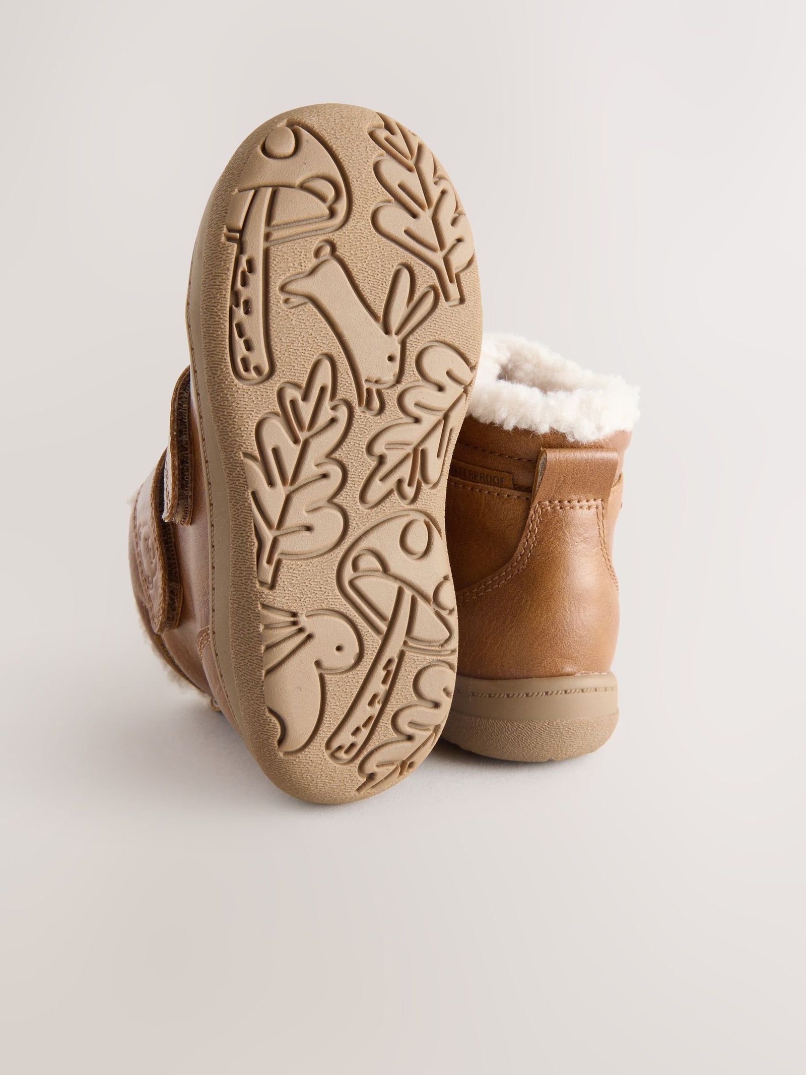 Tan Brown Waterproof Touch Fastening Boots