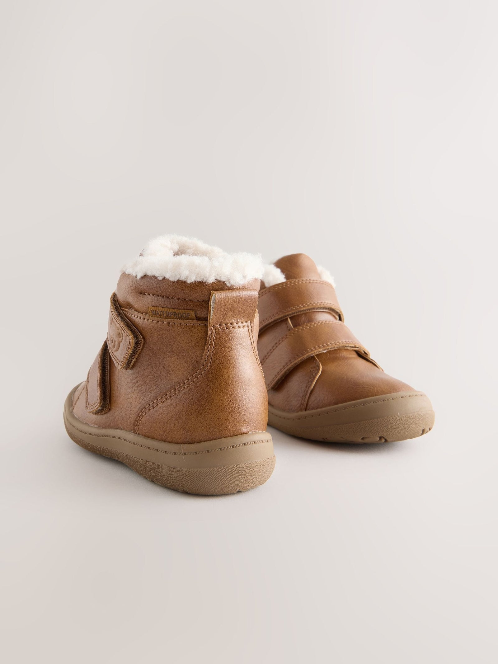 Tan Brown Waterproof Touch Fastening Boots