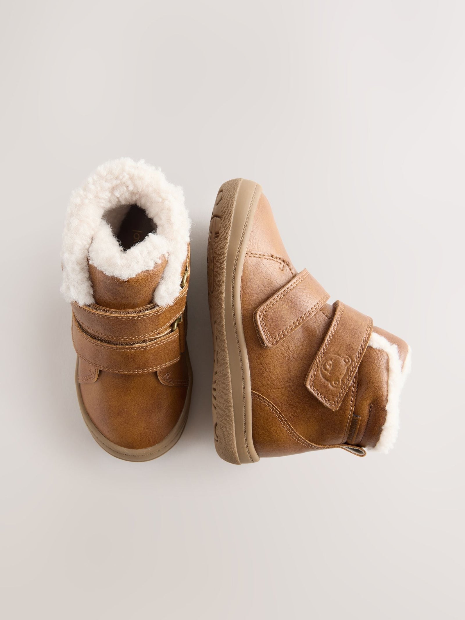 Tan Brown Waterproof Touch Fastening Boots