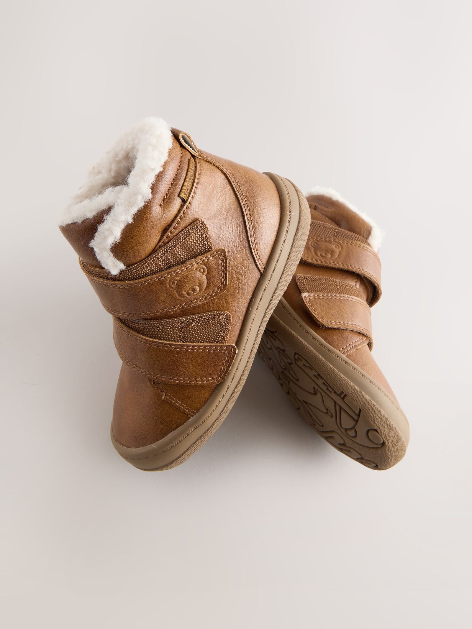 Tan Brown Waterproof Touch Fastening Boots