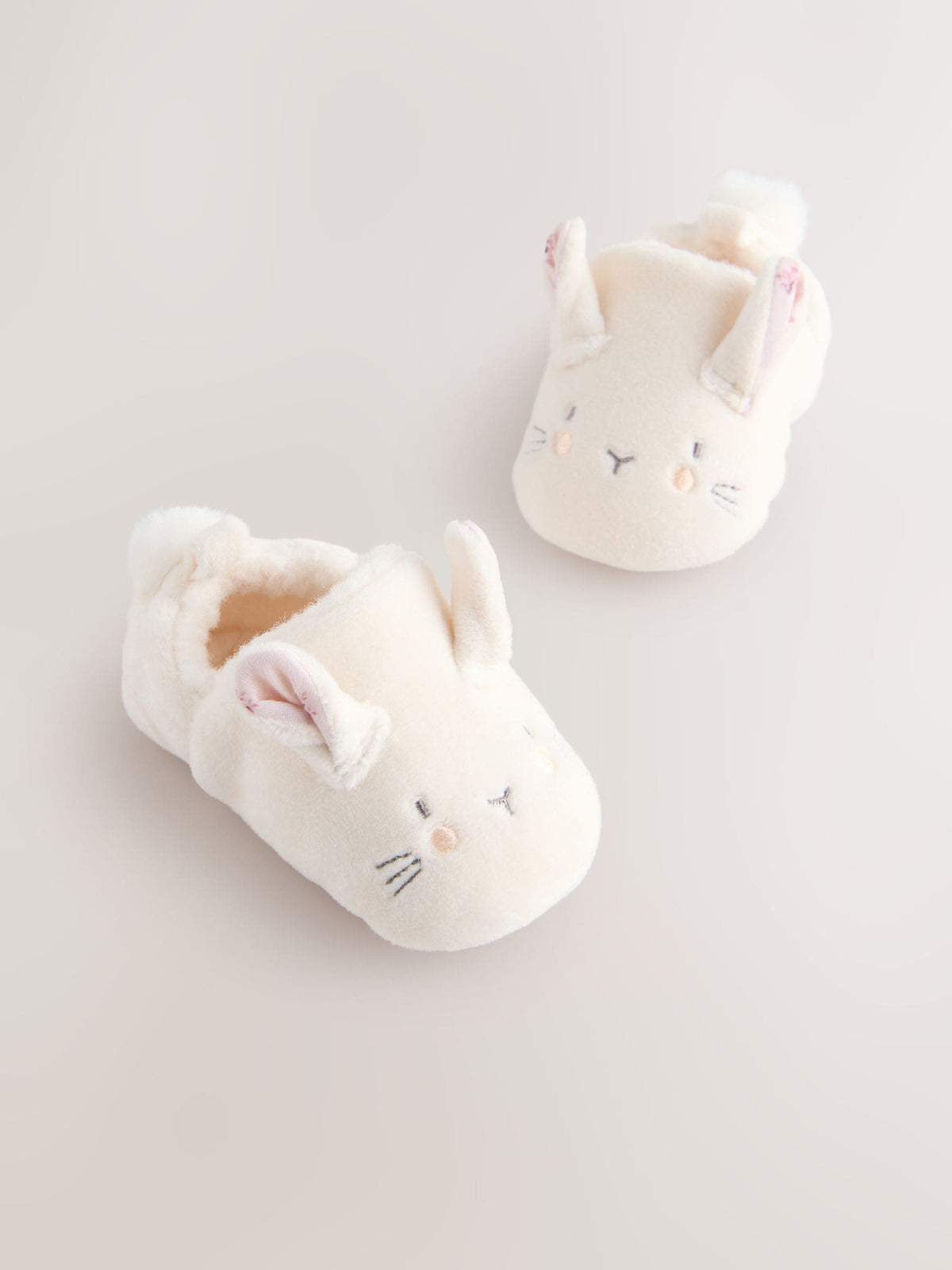 Cream Bunny Baby Slip-On Shoes (0-18mths)