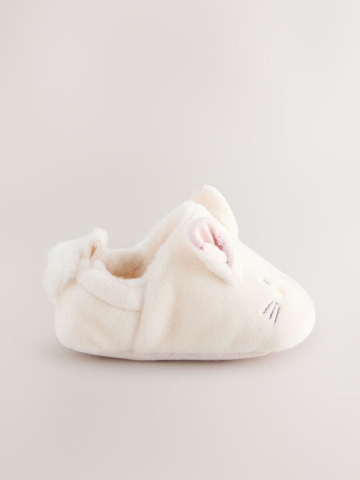 Cream Bunny Baby Slip-On Shoes (0-18mths)