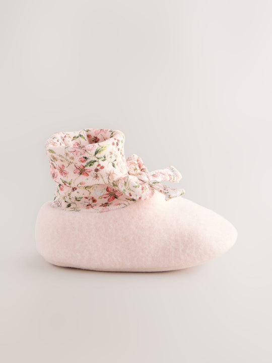 Pink Baby Sock Top Boots (0-18mths)