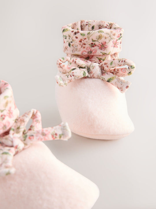 Pink Baby Sock Top Boots (0-18mths)