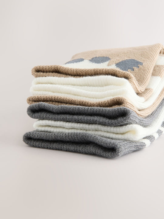 Neutral Transport Cotton Rich Socks 7 Pack