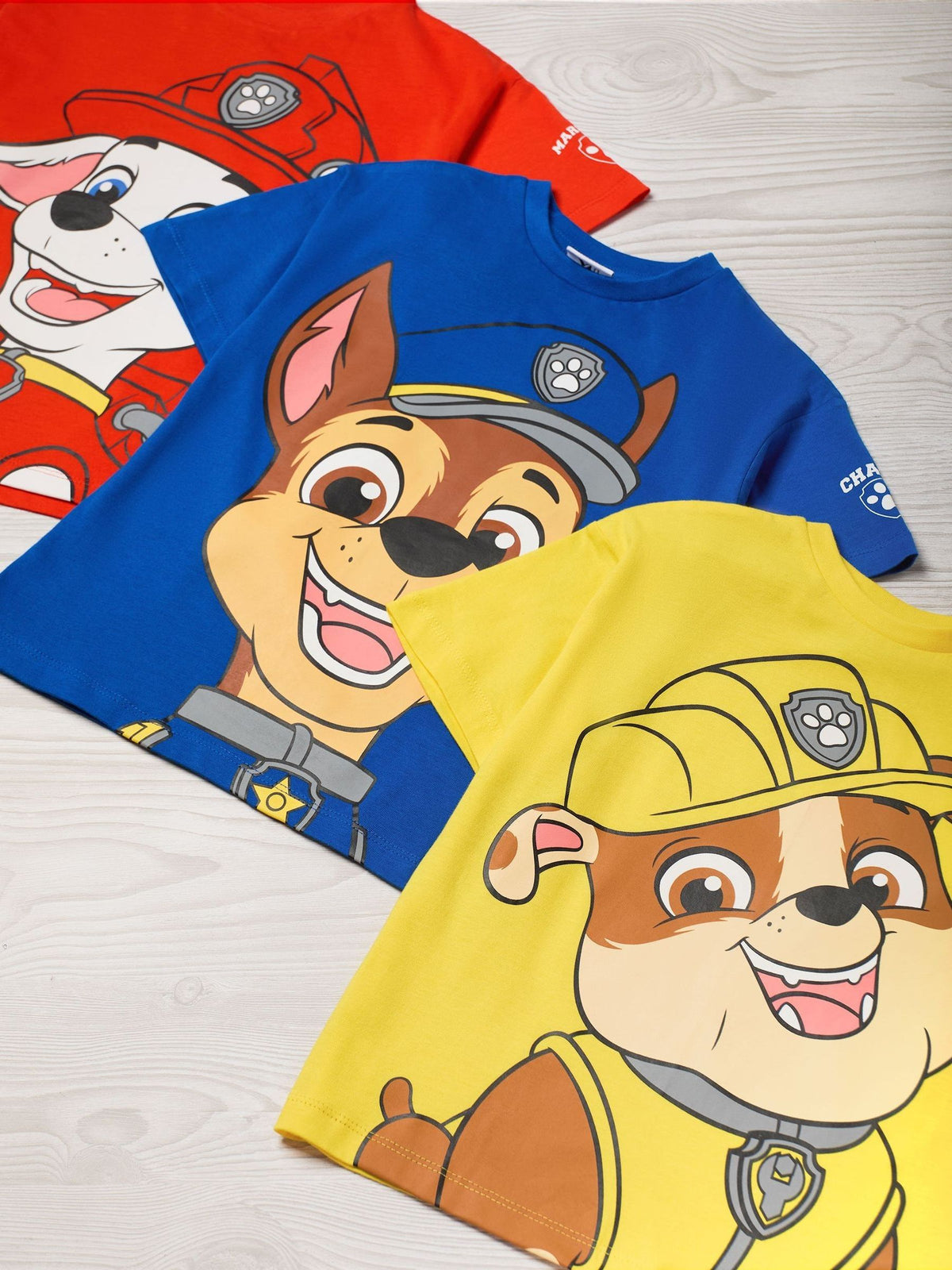 Vanilla Underground Red Paw Patrol T-Shirts 3 Pack