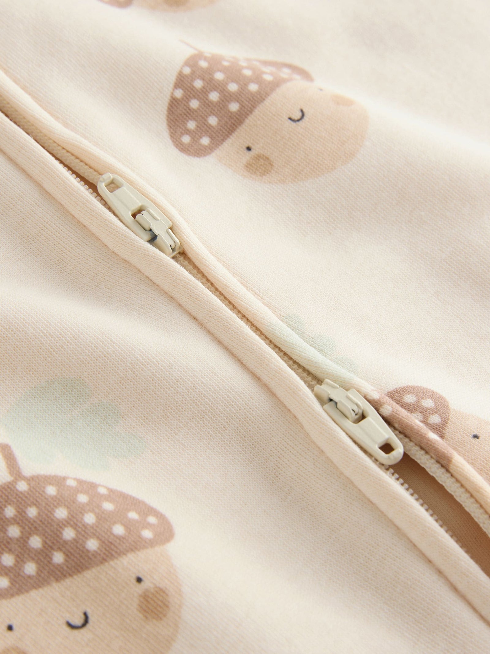 Neutral Baby Two Way Zip Fleece Lined Sleepsuit