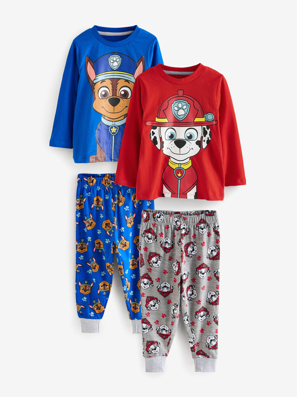Vanilla Underground Blue Boy's Character 100% Cotton Pyjamas 2 Pack