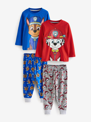 Vanilla Underground Blue Boy's Character 100% Cotton Pyjamas 2 Pack