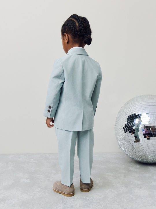 Blue Blazer Shirt Trousers and Bow Tie Set (3mths-9yrs)