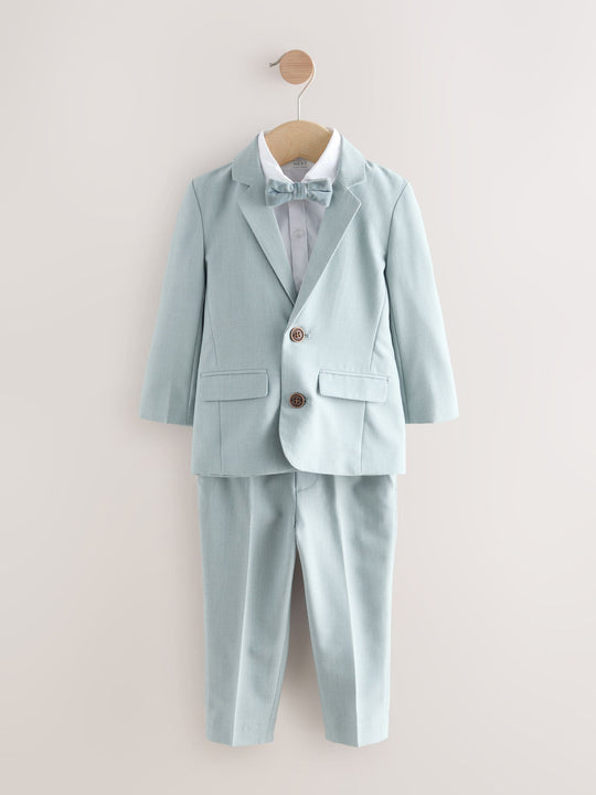 Blue Blazer Shirt Trousers and Bow Tie Set (3mths-9yrs)