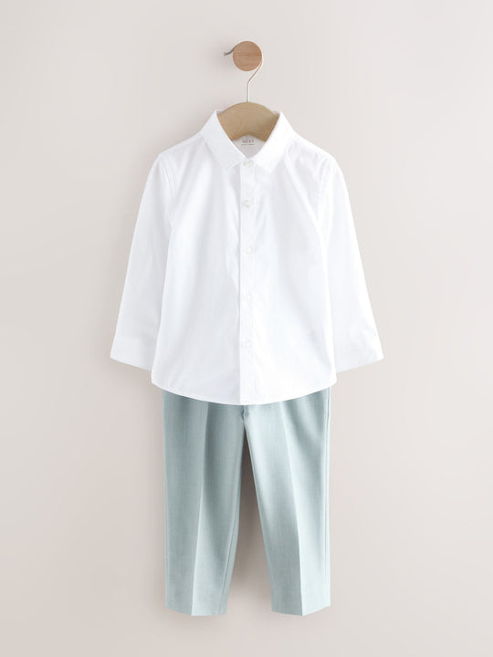 Blue Blazer Shirt Trousers and Bow Tie Set (3mths-9yrs)