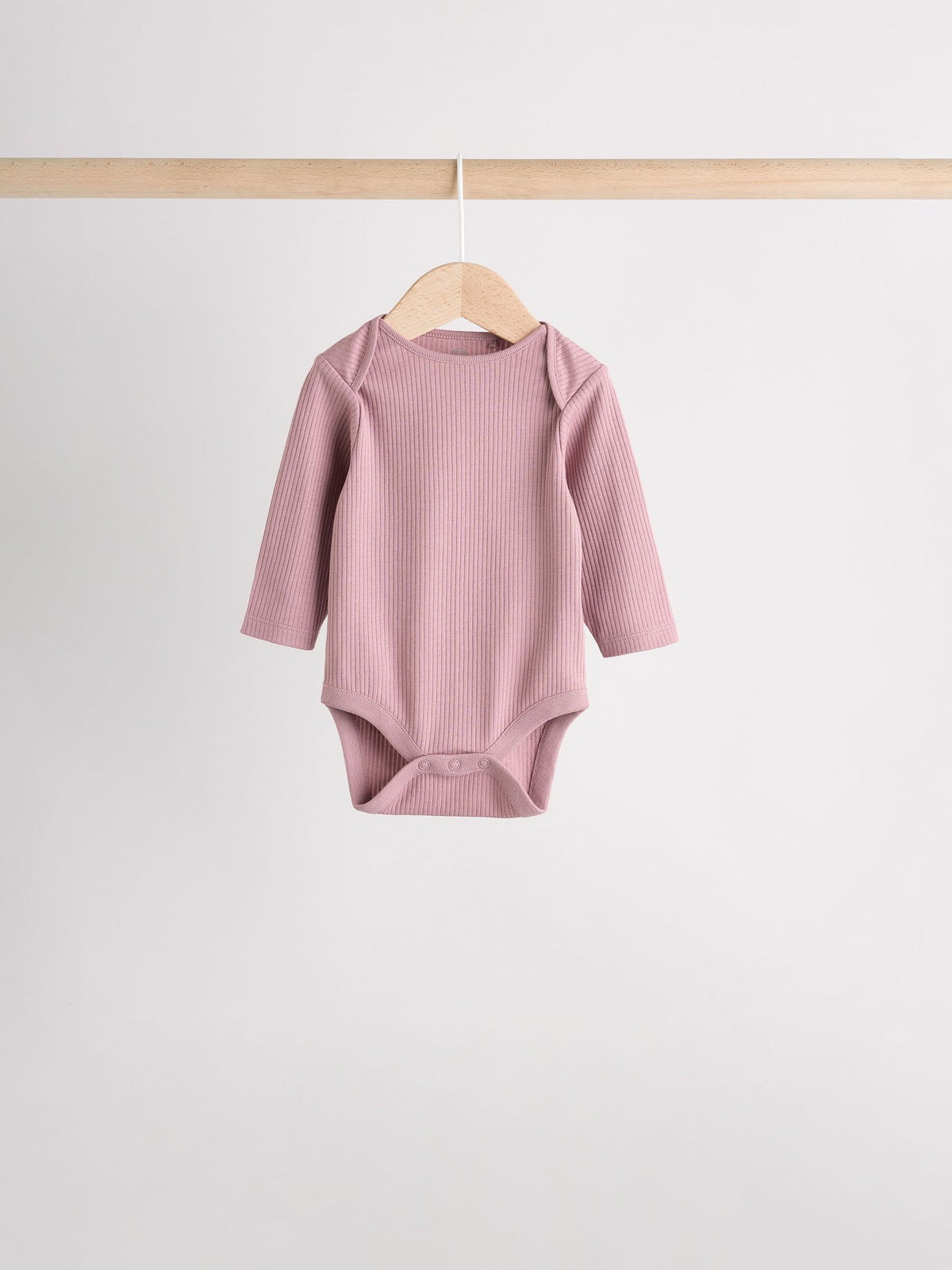 Pink 5 Pack Long Sleeve Baby Bodysuits
