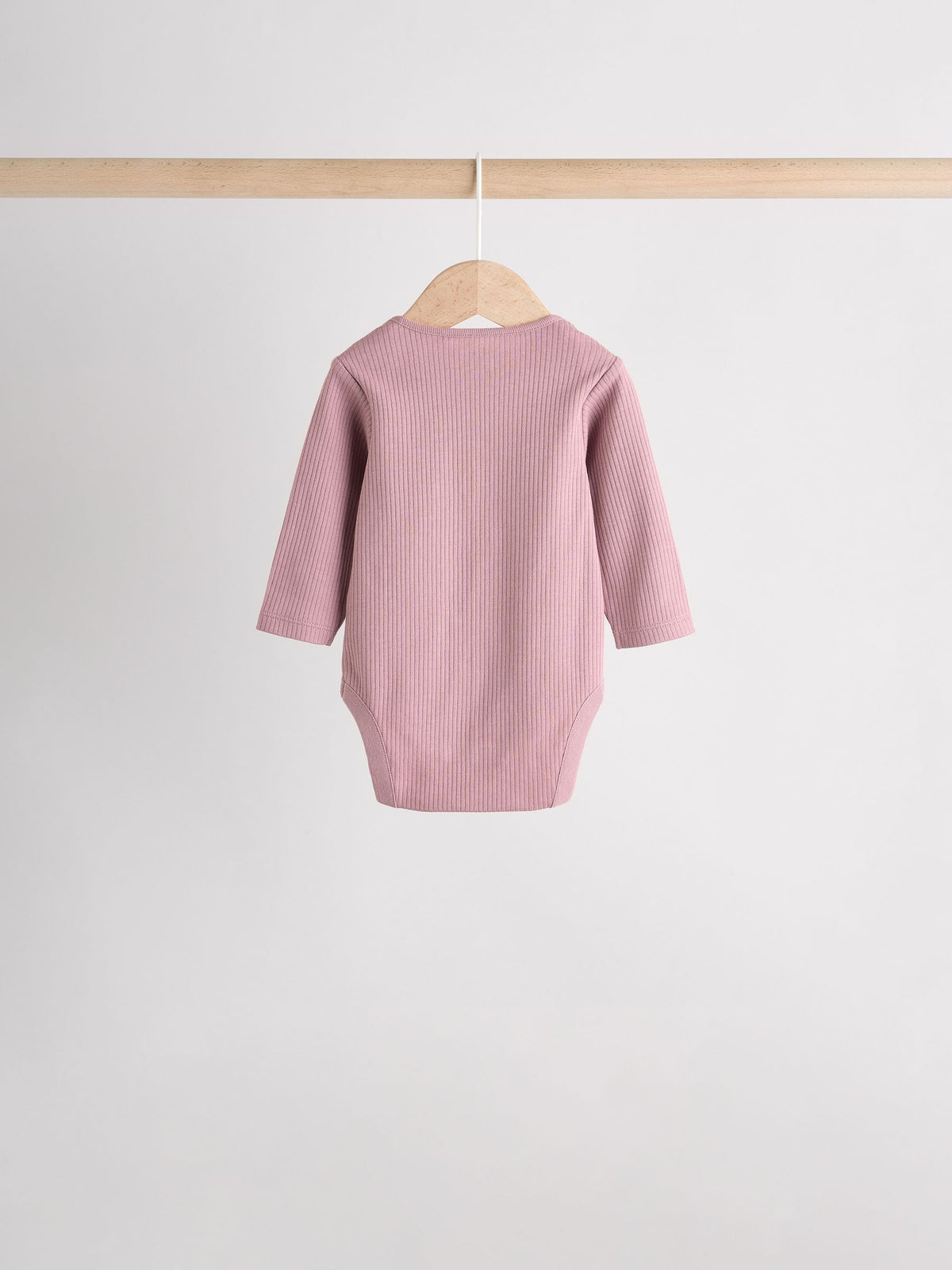 Pink 5 Pack Long Sleeve Baby Bodysuits
