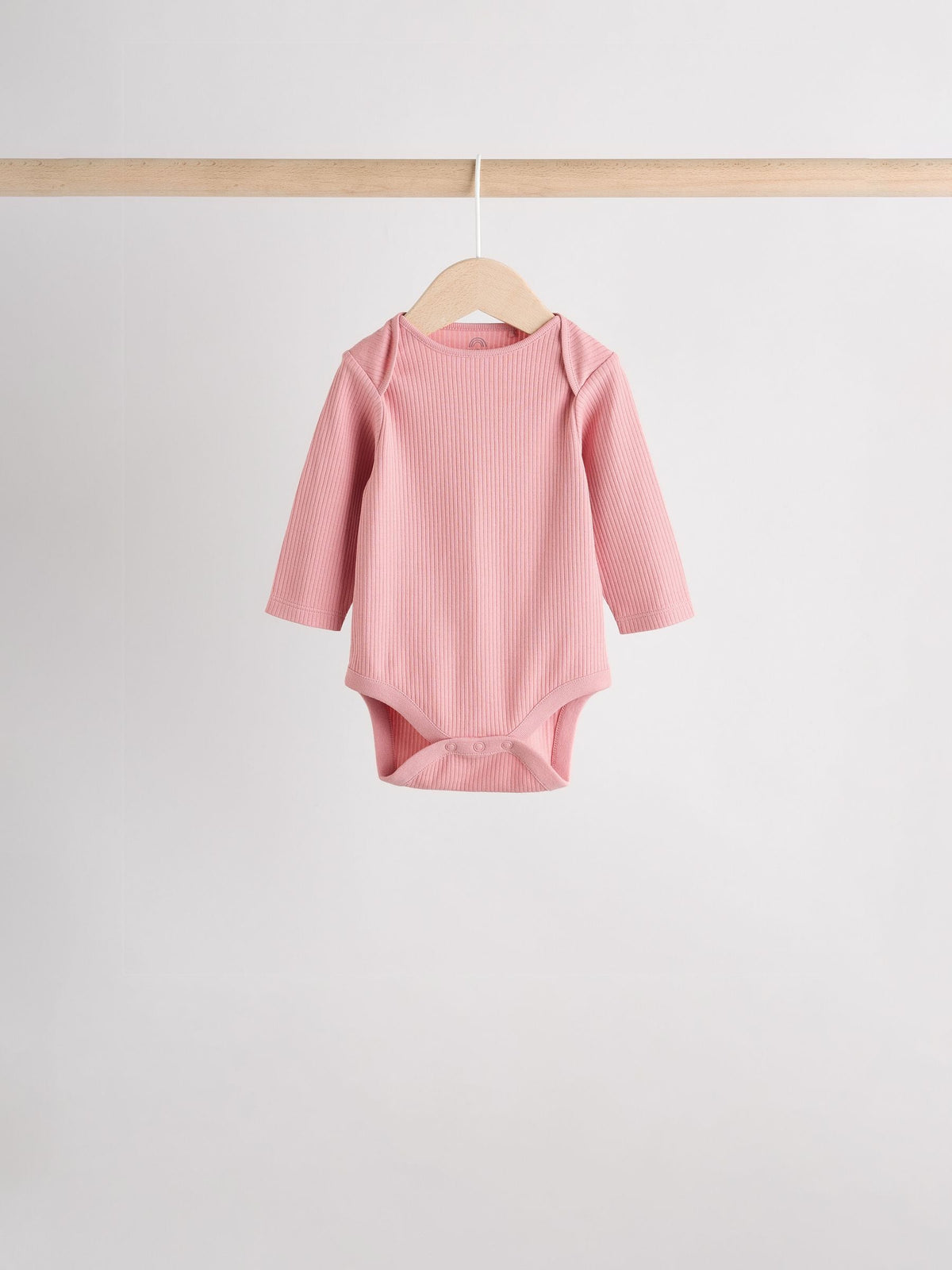 Pink 5 Pack Long Sleeve Baby Bodysuits
