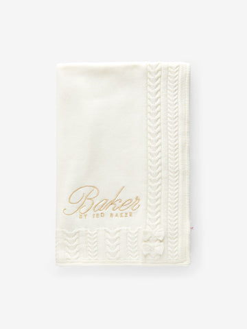Baker by Ted Baker Cable Knit Fleece Blanket