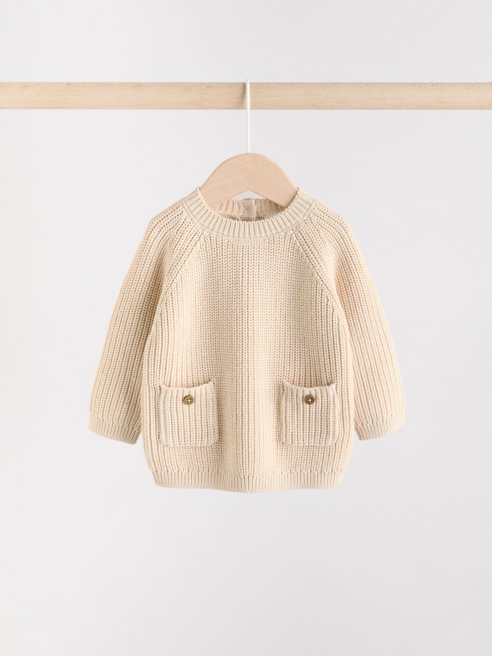 Neutral Stripe Baby Knitted Jumper and Leggings Set (0mths-2yrs)