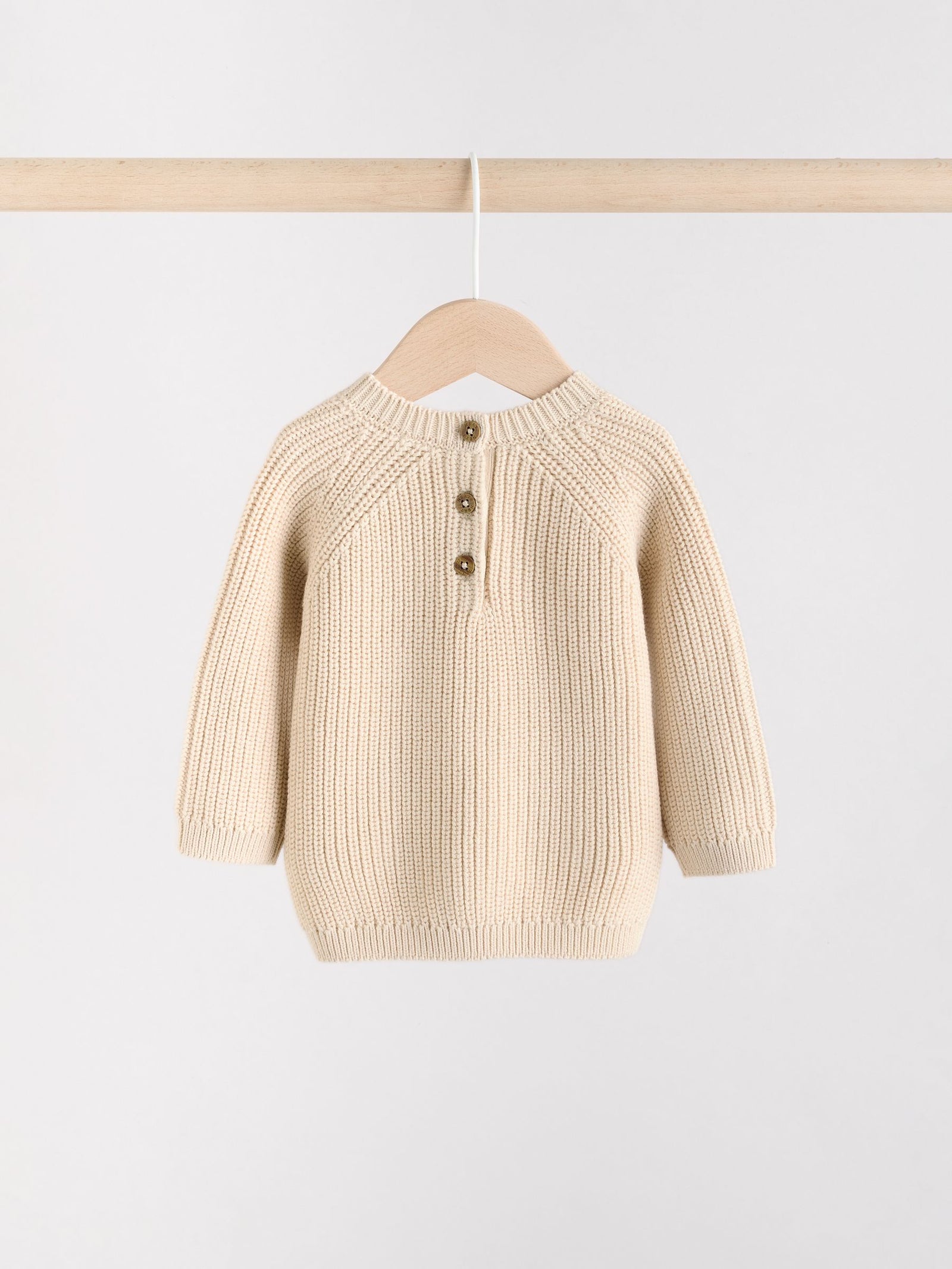 Neutral Stripe Baby Knitted Jumper and Leggings Set (0mths-2yrs)