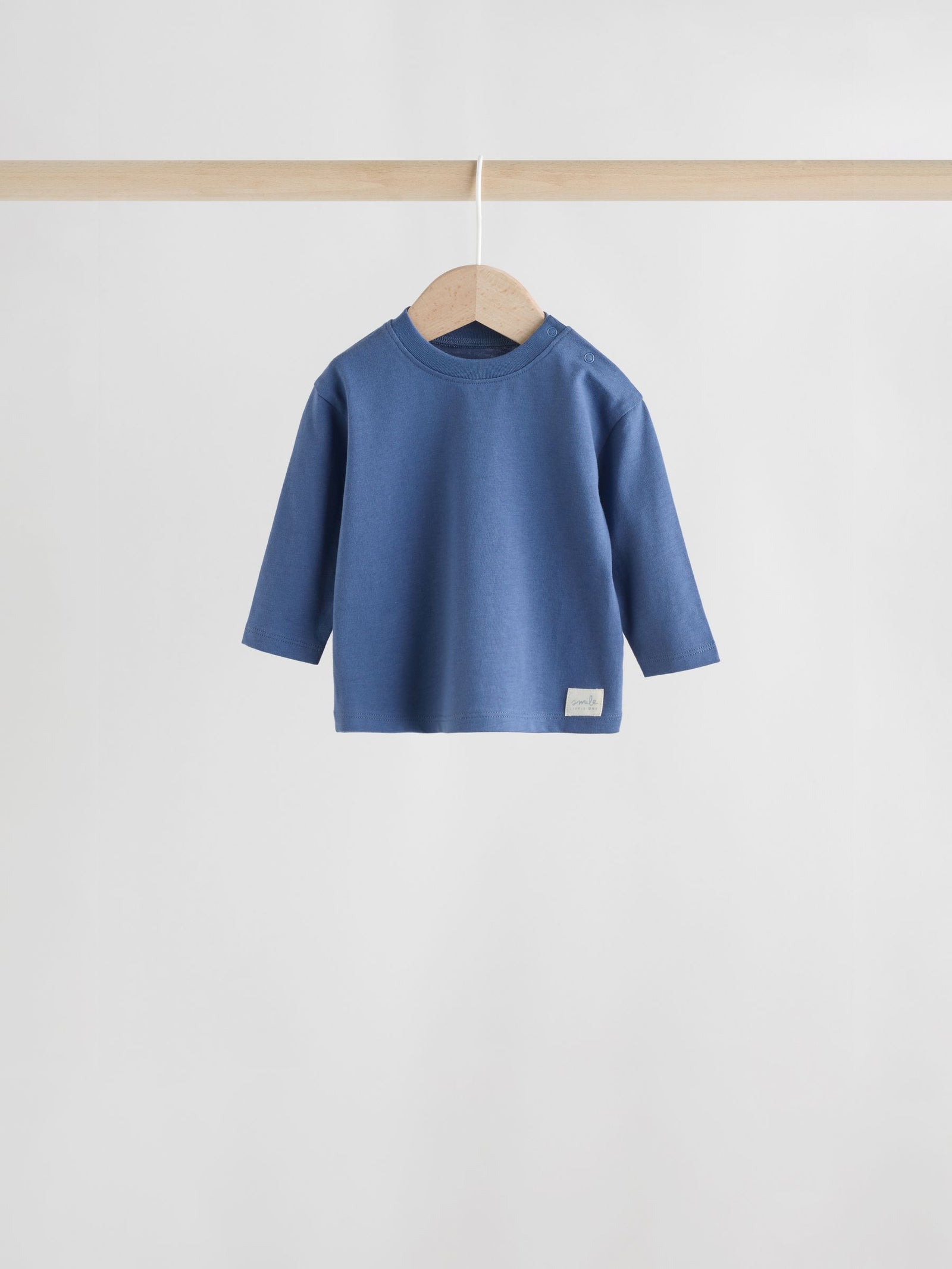 Blue Baby Long Sleeve T-Shirts 4 Pack (0mths-2yrs)