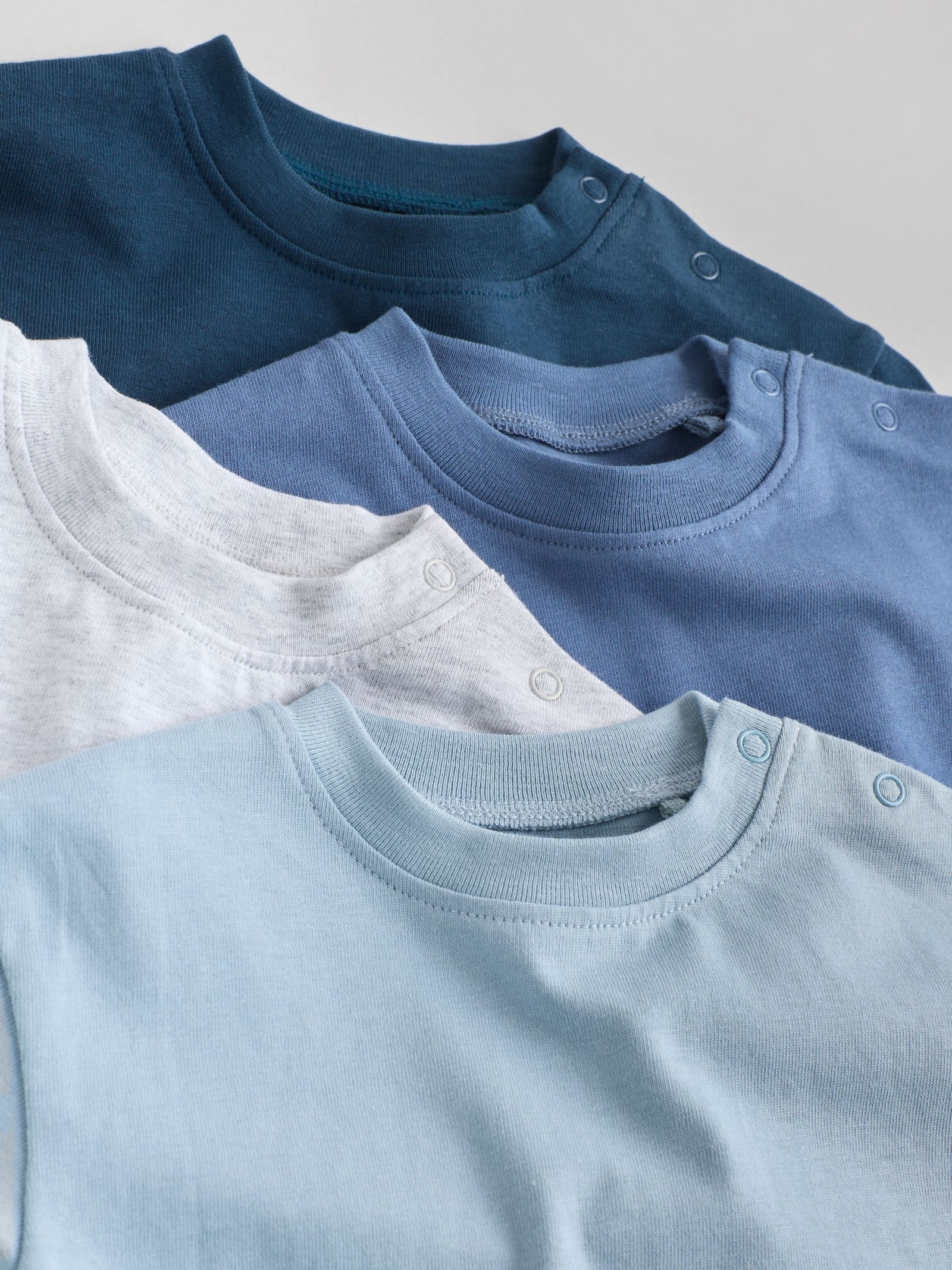 Blue Baby Long Sleeve T-Shirts 4 Pack (0mths-2yrs)