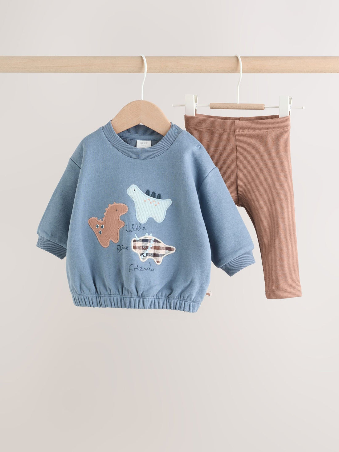 Blue Dino Baby Sweatshirt and Leggings Set (0mths-3yrs)