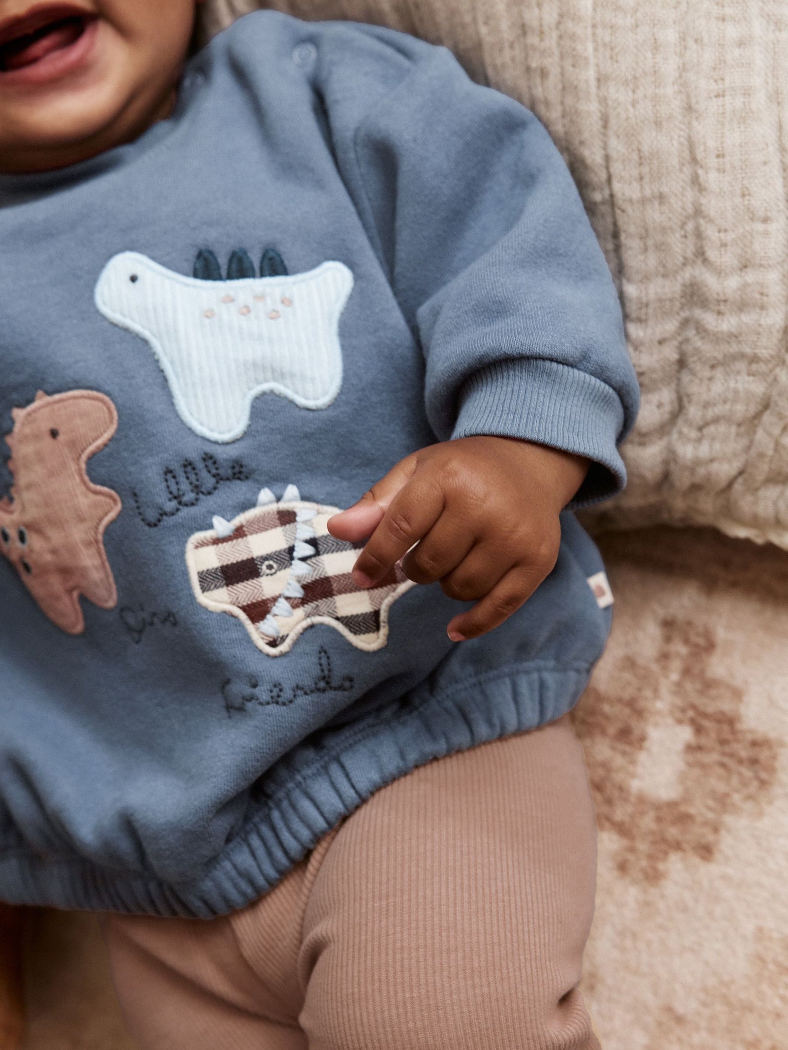 Blue Dino Baby Sweatshirt and Leggings Set (0mths-3yrs)