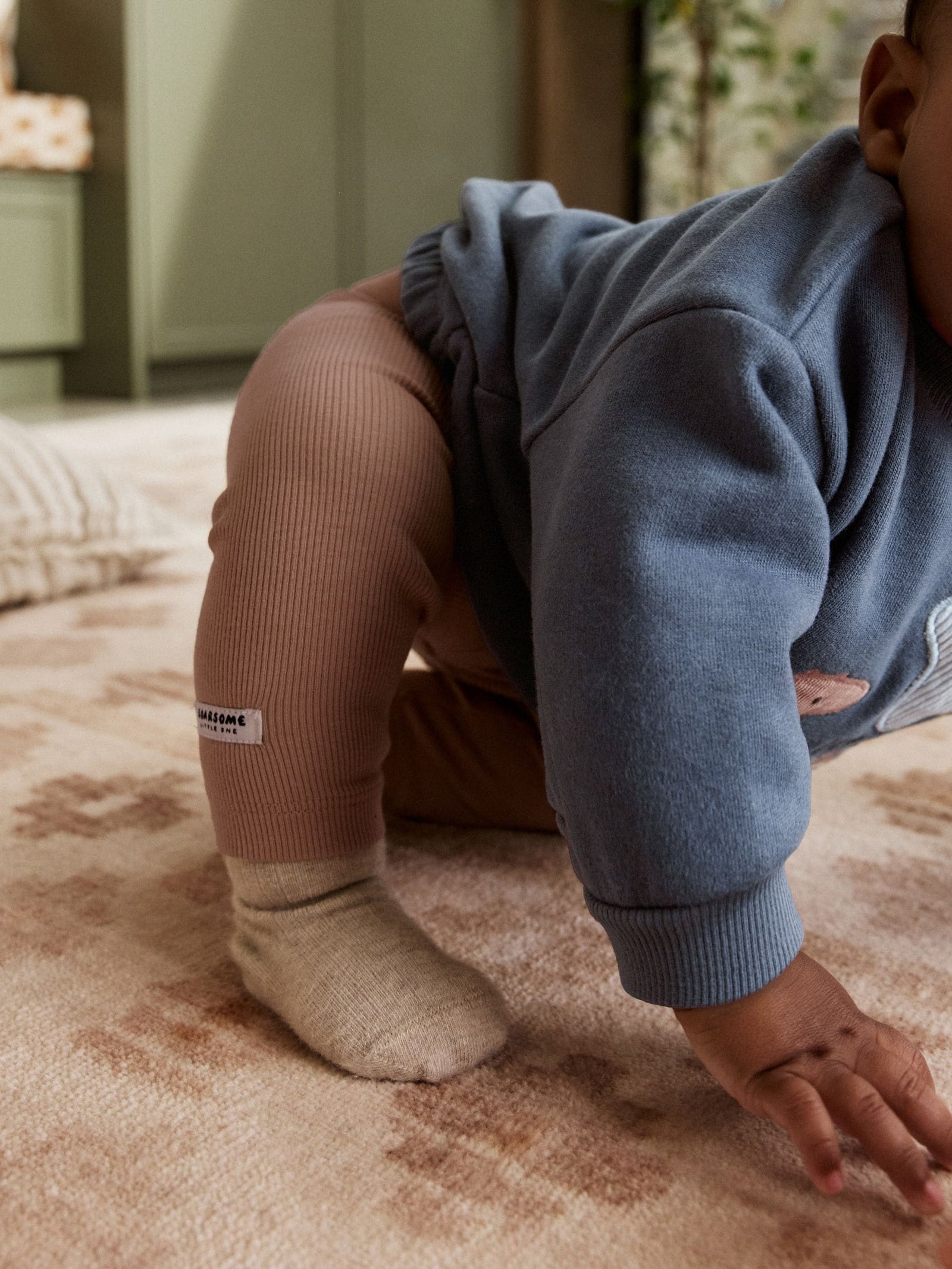 Blue Dino Baby Sweatshirt and Leggings Set (0mths-3yrs)