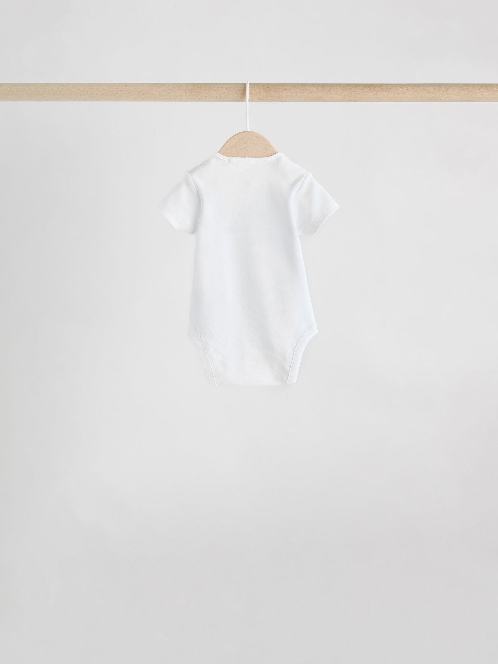 White Character 7 Pack Baby Short Sleeve Bodysuits