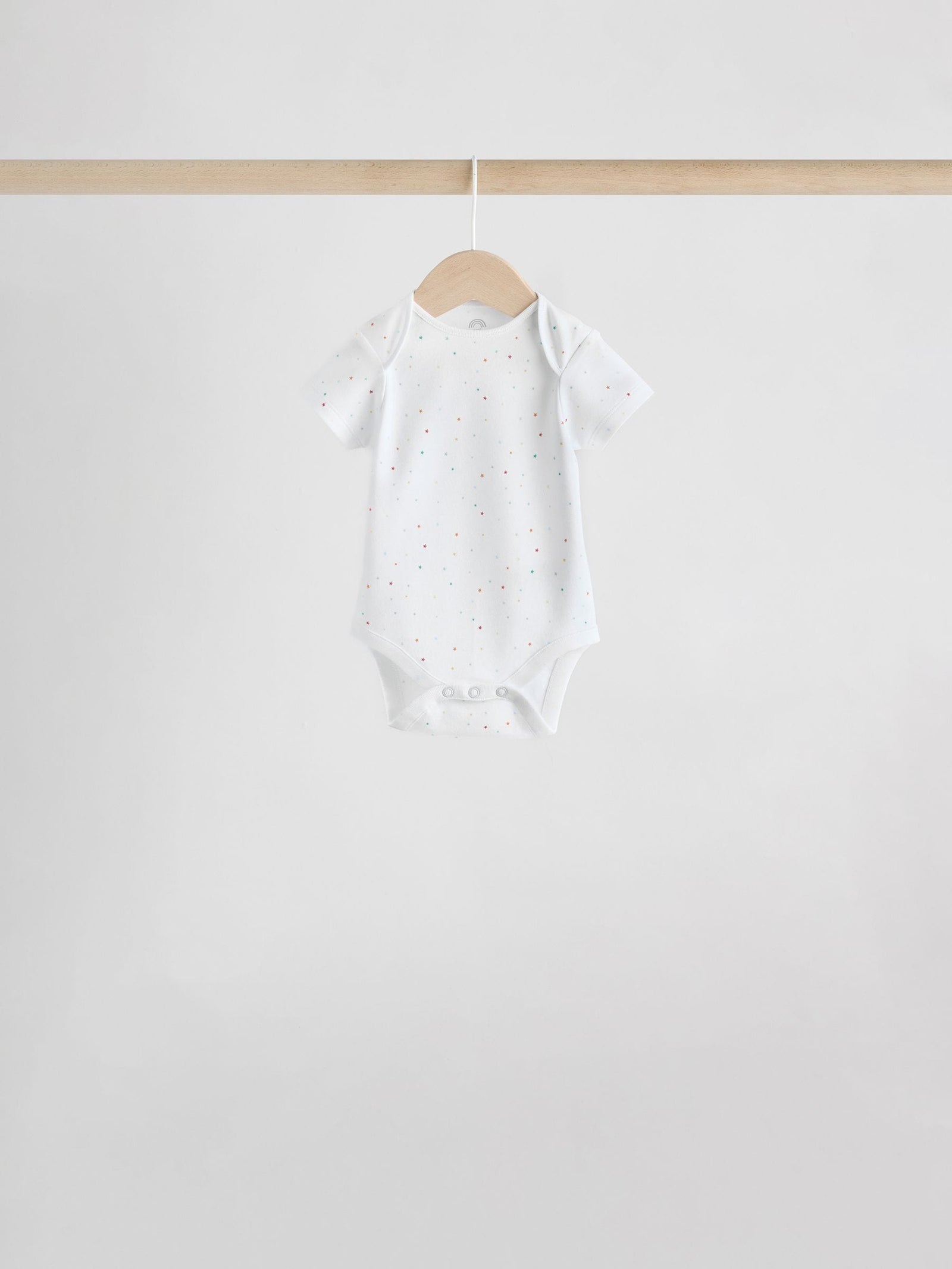 White Character 7 Pack Baby Short Sleeve Bodysuits
