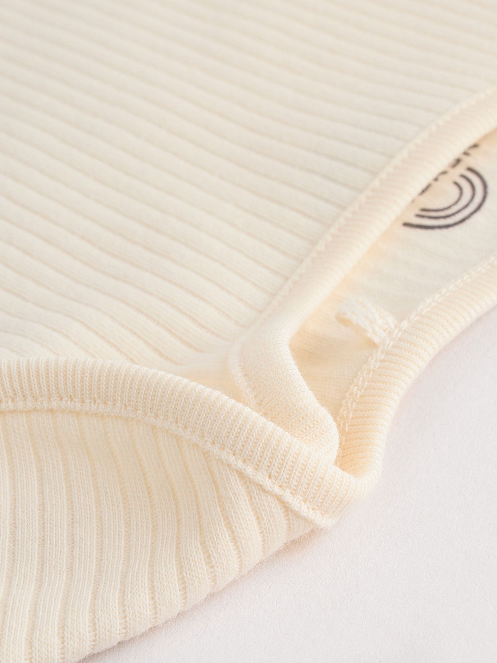 Cream Baby Short Sleeve Bodysuits 5 Pack