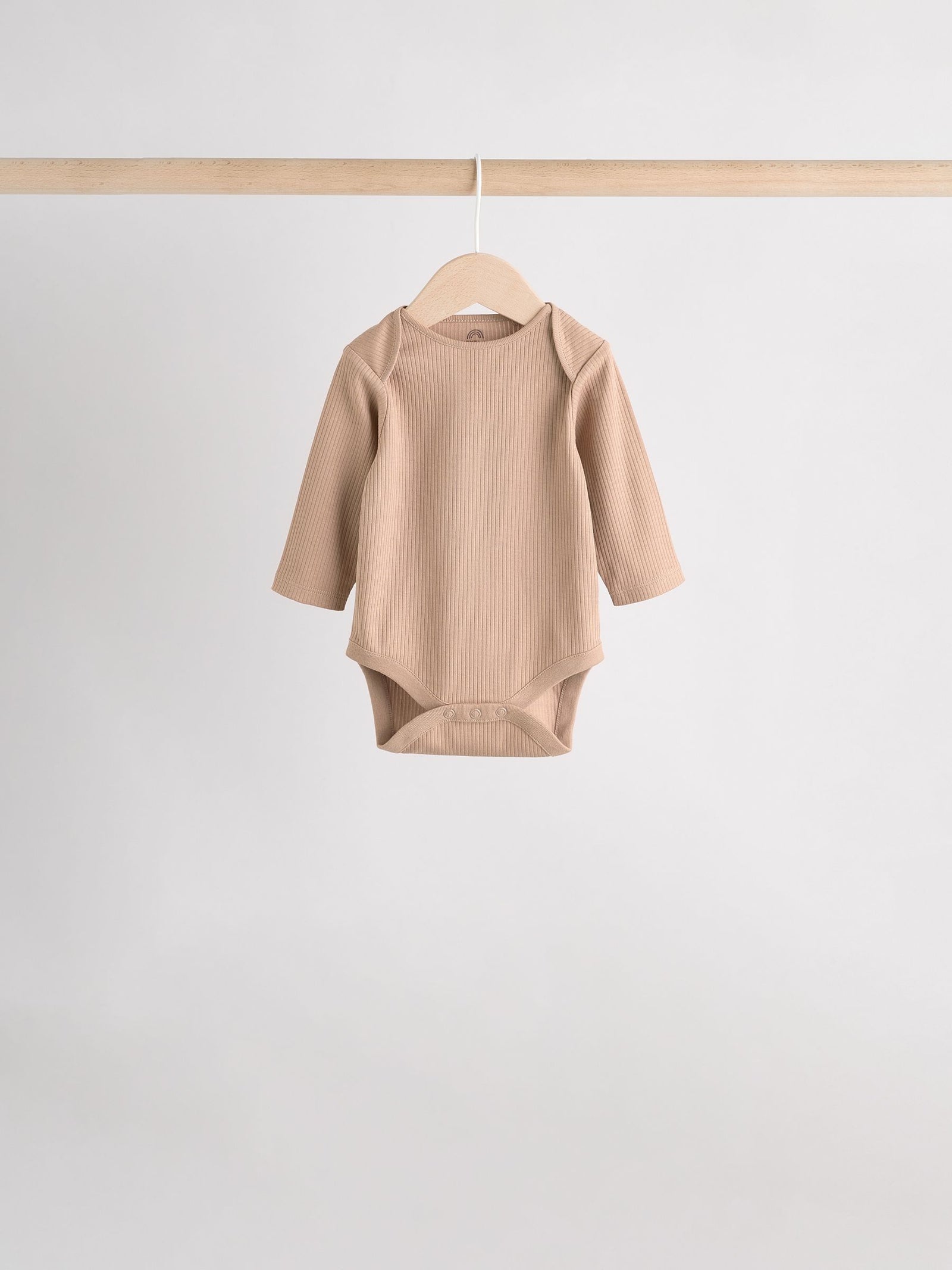 Cream Baby Long Sleeve Bodysuits 5 Pack