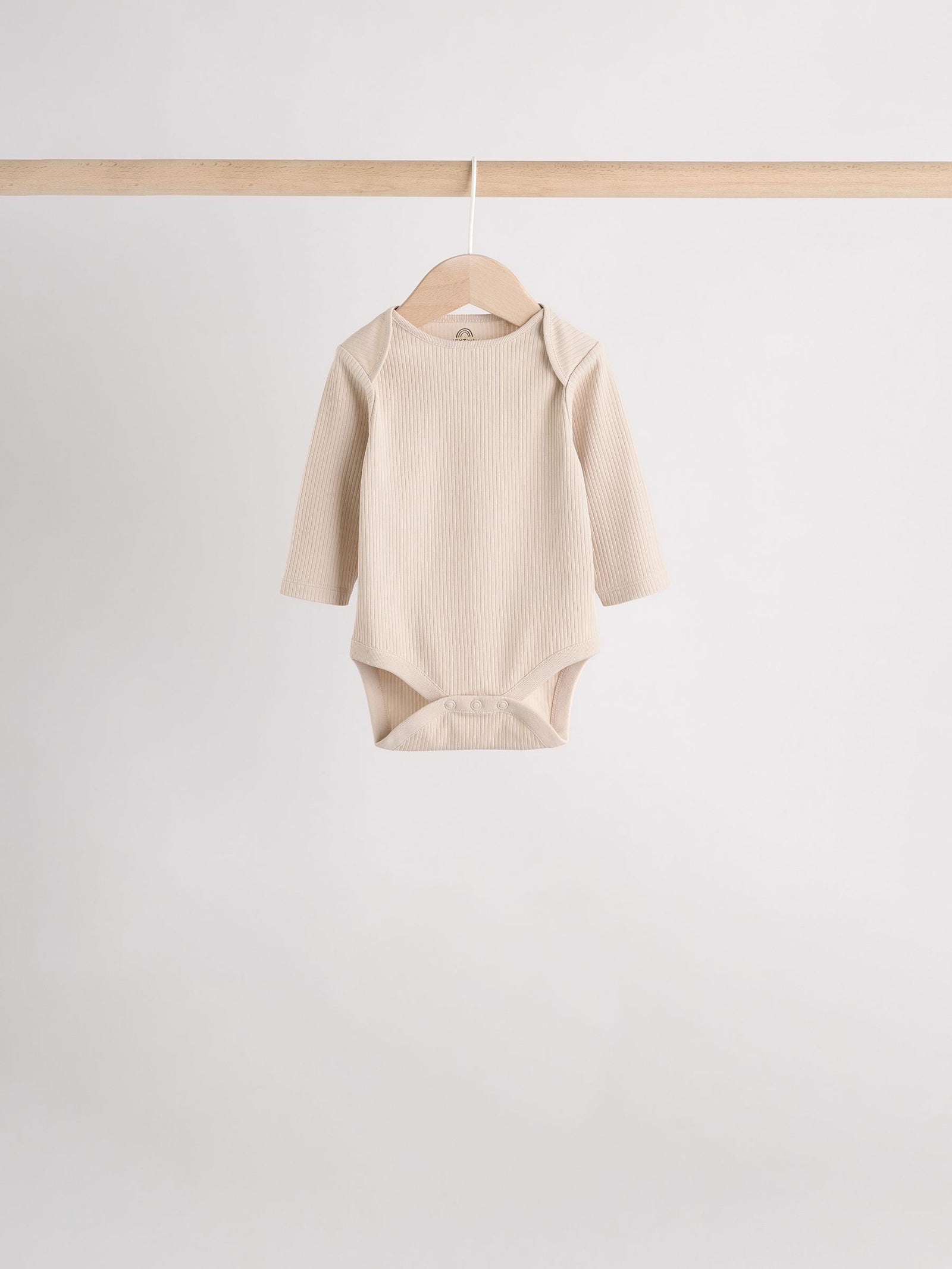 Cream Baby Long Sleeve Bodysuits 5 Pack